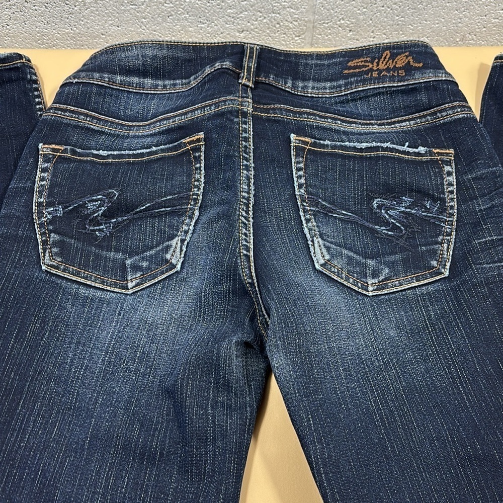 Silver suki slim Dark blue, distressed, skinny jeans​​​​​